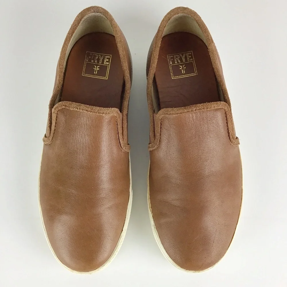 Frye Cognac Slip On Leather Sneaker | Men’s 7.5